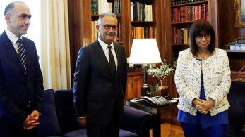 Συνάντηση της Σακελλαροπούλου με τον πρόεδρο του ΔΗΣΥ για το Κυπριακό