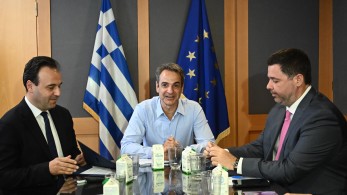 Στο υπουργείο Ψηφιακής Διακυβέρνησης ο Κυριάκος Μητσοτάκης