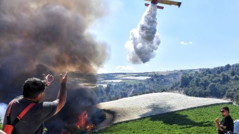 Φωτιά στο Σουφλί: καίει δασική έκταση