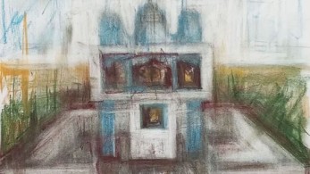 «Αναθήματα-οδοδείκτες εικαστικής πορείας»: έκθεση του Γιώργου Κεβρεκίδη στο καφέ του Εθνικού Αρχαιολογικού Μουσείου