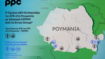 ΔΕΗ: υπογραφή συμφωνίας για την εξαγορά 629MW ΑΠΕ της Evryo Group στη Ρουμανία
