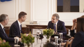 Με τον πρόεδρο του Ευρωπαϊκού Δικαστηρίου Ανθρωπίνων Δικαιωμάτων συναντήθηκε ο Κυριάκος Μητσοτάκης