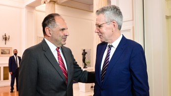 Συνάντηση Γιώργου Γεραπετρίτη - Τζέφρι Πάιατ