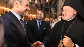 Ελπιδοφόρος: Εξαιρετική τιμή και μεγάλη χαρά να υποδεχόμαστε τον Κυριάκο Mητσοτάκη