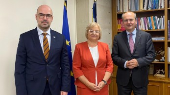 Συνάντηση Κωστή Χατζηδάκη με τη γενική διευθύντρια της Eurostat και τον πρόεδρο της ΕΛΣΤΑΤ