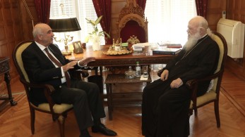 Βαγγέλης Μεϊμαράκης: συνάντηση με τον αρχιεπίσκοπο Ιερώνυμο