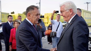 Τη δομή της Μαλακάσας επισκέφθηκε ο Φρανκ-Βάλτερ Σταϊνμάιερ