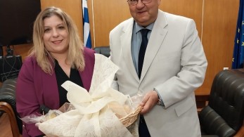 Διήμερη επίσκεψη στη Λέσβο πραγματοποίησε η Μαρία Συρεγγέλα