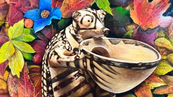 Tα «Ευρύματα» της Κικής Βουλγαρέλη στο καφέ του Εθνικού Αρχαιολογικού Μουσείου