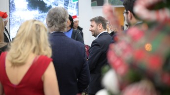 Κάλαντα στον Ανδρουλάκη από τα παιδιά του Συλλόγου «Nίκη-Victor Artant»