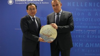 Συνάντηση Νίκου Παναγιωτόπουλου με τον πρέσβη της Κίνας στην Ελλάδα