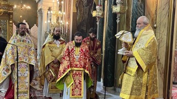 Ο μητροπολίτης Ύδρας στον Άγ. Κωνσταντίνο Πειραιώς - Επέτειος εκλογής του