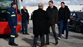 Στη Σαντορίνη ο Κυριάκος Μητσοτάκης Στη Σαντορίνη ο Κυριάκος Μητσοτάκης