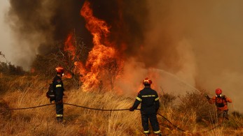 Κεφαλονιά: φωτιά στη Λαγκάδα Αργοστολίου - Μήνυμα του 112