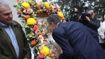 Στην Παιανία ο Κυριάκος Μητσοτάκης -  Θα επισκεφθεί τις Ολυμπιακές εγκαταστάσεις (photos)