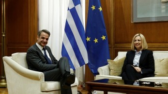 Συνάντηση Μητσοτάκη-Γεννηματά