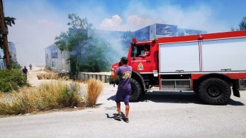 Πυρκαγιά στις Κεχριές Κορινθίας – Εκκενώθηκε παιδική κατασκήνωση