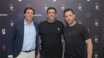 Χάρης Κοπιτσής και Γιώργος Λιβάνης στο pre-game show του Πάμε Στοίχημα Football Party by Gazzetta Χάρης Κοπιτσής και Γιώργος Λιβάνης στο pre-game show του Πάμε Στοίχημα Football Party by Gazzetta
