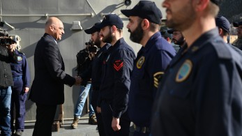 Στη Σύμη ο Δένδιας για την επέτειο της 8ης Μαΐου 1945