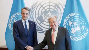 Συνάντηση Μητσοτάκη-Γκουτέρες: αντάλλαξαν απόψεις για Κυπριακό, Γάζα και Συρία