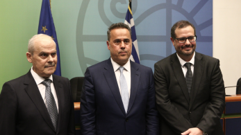 Παπασταύρου και Τσάφος στις κεντρικές εγκαταστάσεις της Chevron Παπασταύρου και Τσάφος στις κεντρικές εγκαταστάσεις της Chevron