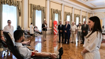 Εορτασμός Παγκόσμιας Ημέρας Εθελοντή Αιμοδότη 2025 στο Προεδρικό Μέγαρο