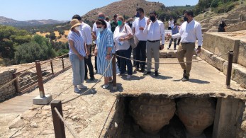 Μενδώνη για αναβάθμιση της Φαιστού: Προστασία και ανάδειξη ενός εμβληματικού μνημειακού χώρου