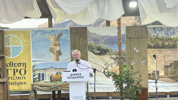 Ο Γιάννης Ανδριανός στα εγκαίνια της 28ης Έκθεσης Αγροτουρισμού στην Επίδαυρο