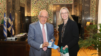 Με την πρέσβη της Ιρλανδίας συναντήθηκε ο Νικήτας Κακλαμάνης