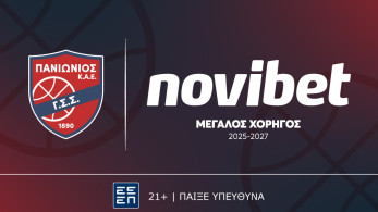 Η Novibet μεγάλος χορηγός της ΚΑΕ Πανιώνιος για τη διετία 2025–2027