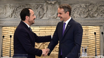 Συνάντηση Μητσοτάκη-Χριστοδουλίδη στο Μαξίμου στο πλαίσιο της 3ης Διακυβερνητικής Συνόδου Ελλάδας-Κύπρου