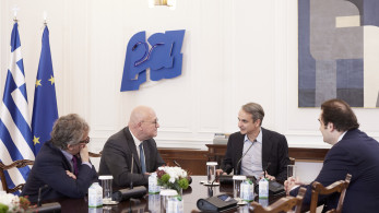 Συνάντηση Μητσοτάκη στο Μαξίμου με τον Πρόεδρο και CEO της Euronext Στεφάν Μπουζνά (photo)