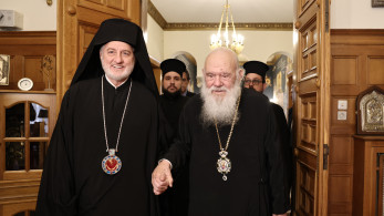 Θερμή συνάντηση του αρχιεπισκόπου Ιερώνυμου με τον αρχιεπίσκοπο Αμερικής Ελπιδοφόρο - Όσα συζήτησαν