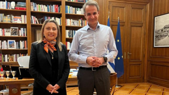 Η Χριστίνα Αλεξοπούλου συναντήθηκε με τον Κυριάκο Μητσοτάκη - Τα θέματα που συζητήθηκαν