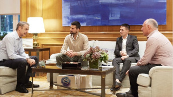 Συνάντηση Μητσοτάκη με Νόβακ Τζόκοβιτς - Στο επίκεντρο η επόμενη μέρα του ελληνικού τένις