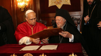 Φανάρι: μηνύματα ενότητας και ειρήνης έστειλαν ο Οικουμενικός Πατριάρχης και ο Πάπας