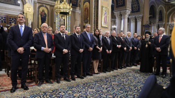 Μητσοτάκης, Τασούλας, Κακλαμάνης στη δοξολογία στη Μητρόπολη για τη νέα χρονιά