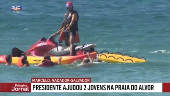 Ναυαγοσώστης έγινε ο πρόεδρος της Πορτογαλίας – Έσωσε δύο γυναίκες (vid)