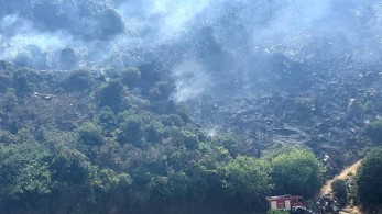 Φωτιά στην περιοχή Οινιαδών στο Μεσολόγγι