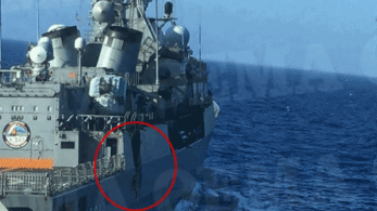 Η ζημιά στην τουρκική Kemal Reis από τη σύγκρουση με τη φρεγάτα Λήμνος