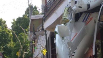 Πτώση μονοκινητήριου αεροπλάνου στην Πρώτη Σερρών (φωτογραφίες)