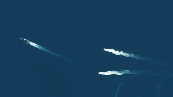 Από το διάστημα στην Ελλάδα: οι ελληνικοί μικροδορυφόροι «συνόδευσαν» τη φρεγάτα Κίμων στο ταξίδι της (photos)