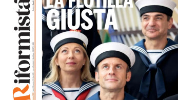 Ο Έλληνας πρωθυπουργός χάραξε τη ρότα του «Σωστού Στολίσκου»: Μητσοτάκης, Μελόνι και Μακρόν… στο Ναυτικό!