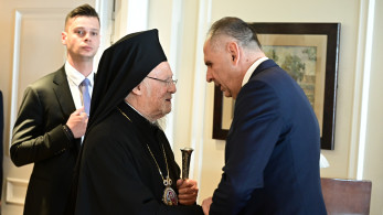 Επίσημο γεύμα του Γιώργου Γεραπετρίτη προς τιμήν του Οικουμενικού Πατριάρχη Βαρθολομαίου (photos)