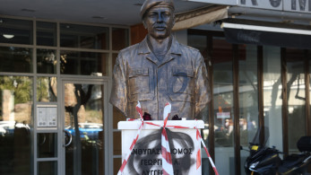 Βεβήλωσαν για άλλη μια φορά την προτομή του Γιώργου Λυγγερίδη