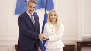 Συνάντηση Κυριάκου Μητσοτάκη με την Αννίτα Δημητρίου στο Μαξίμου (video)