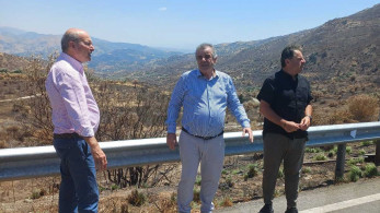 Στο Ρέθυμνο ο Κωστής Χατζηδάκης - Επισκέφθηκε τον πυρόπληκτο Άγιο Βασίλειο