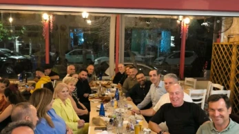 Γρηγόρης Δημητριάδης: χαλαρή βραδιά με στελέχη της ΔΗΜΤΟ Αγίων Αναργύρων και φίλους