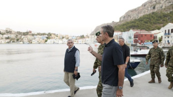 Στο Καστελόριζο ο Κυριάκος Μητσοτάκης: «Κανείς δεν είναι μόνος του» - Επίσκεψη σε Ρω και Στρογγύλη (φωτογραφίες & video)