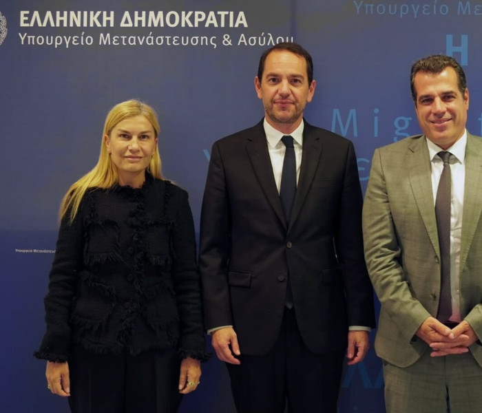 Συνάντηση του υπ. Μετανάστευσης με τον νέο πρέσβη της Γαλλίας στην Ελλάδα